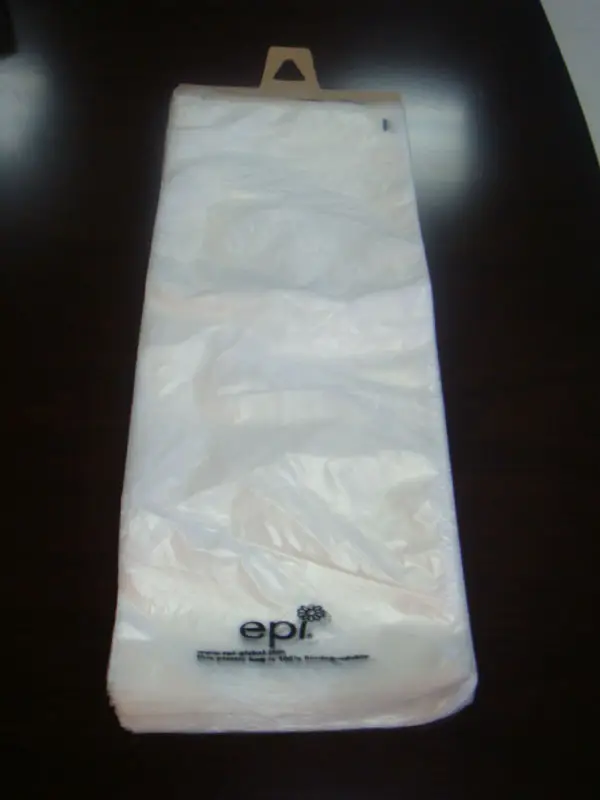 100% Biodegradable HDPE / LDPE Plastic Newspaper Bag With Cardboard Header