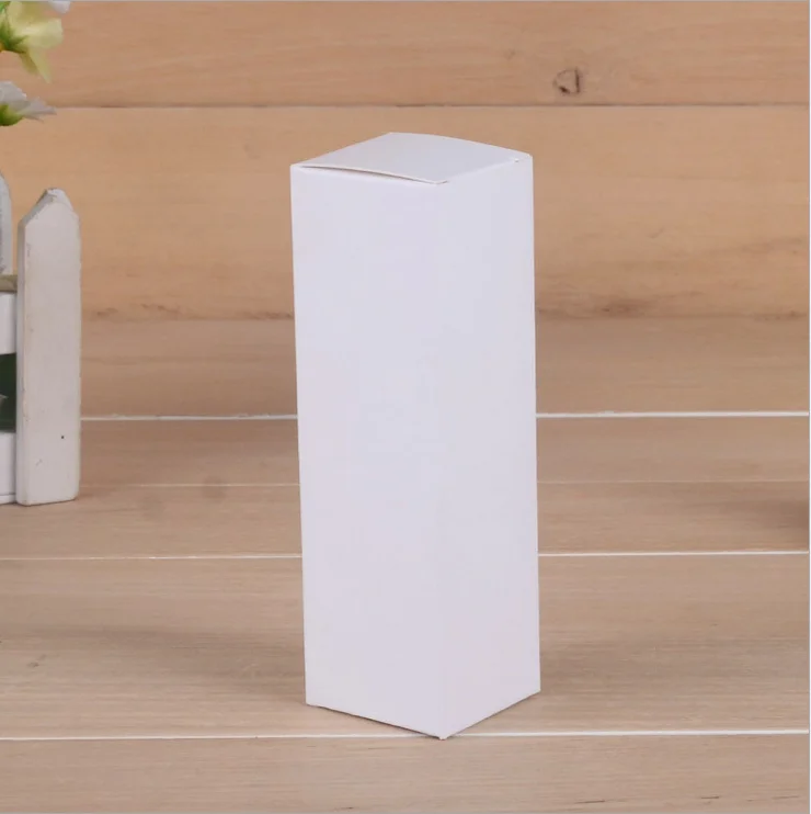 Customized product packaging small white box packaging stock