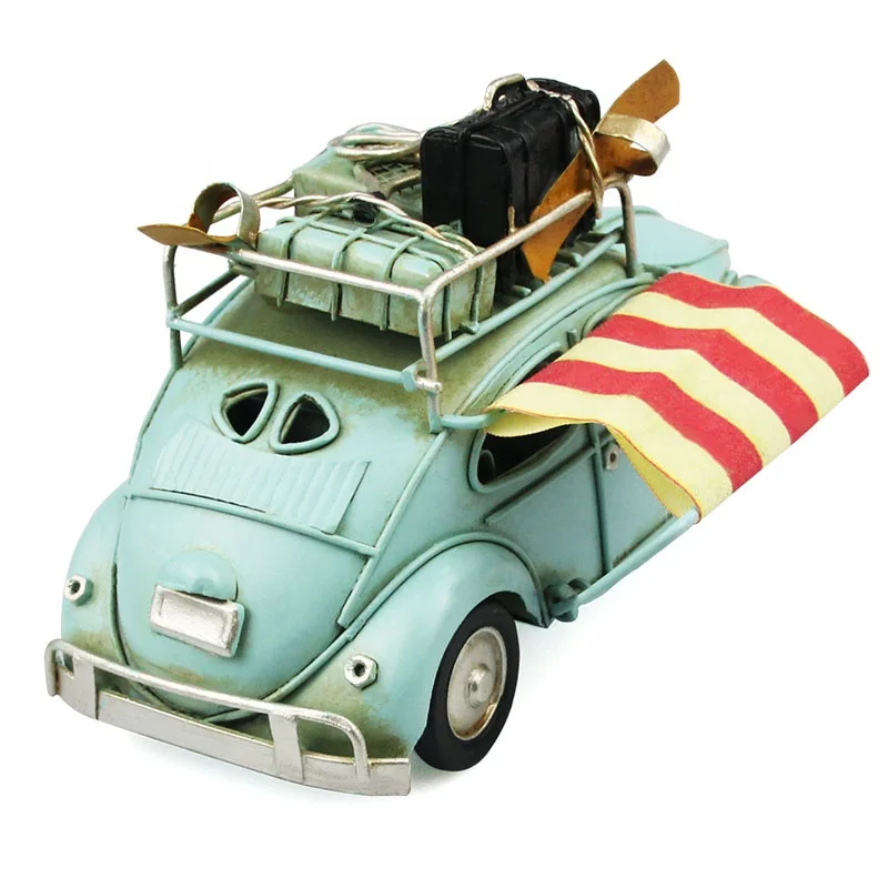 Vintage Car Models (7109A) Iron Metal Crafts For Home Decor Gifts Handmade Retro Model Car