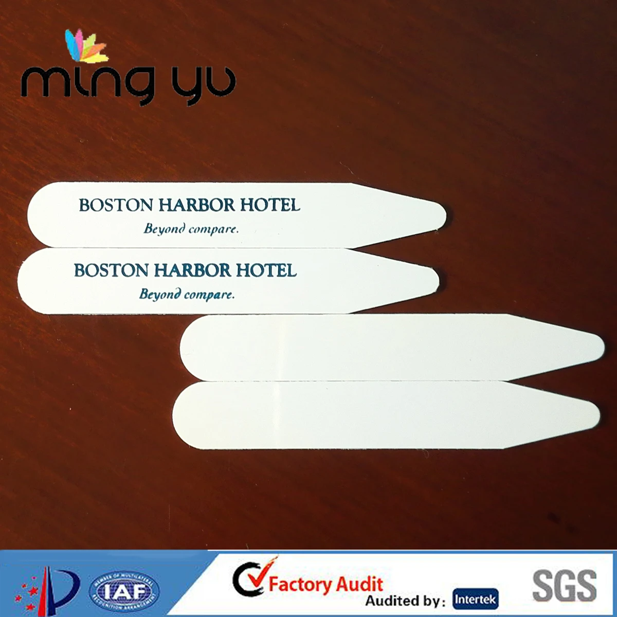 Hot Sale Eco-friendly Custom Printing Shell Collar Stays