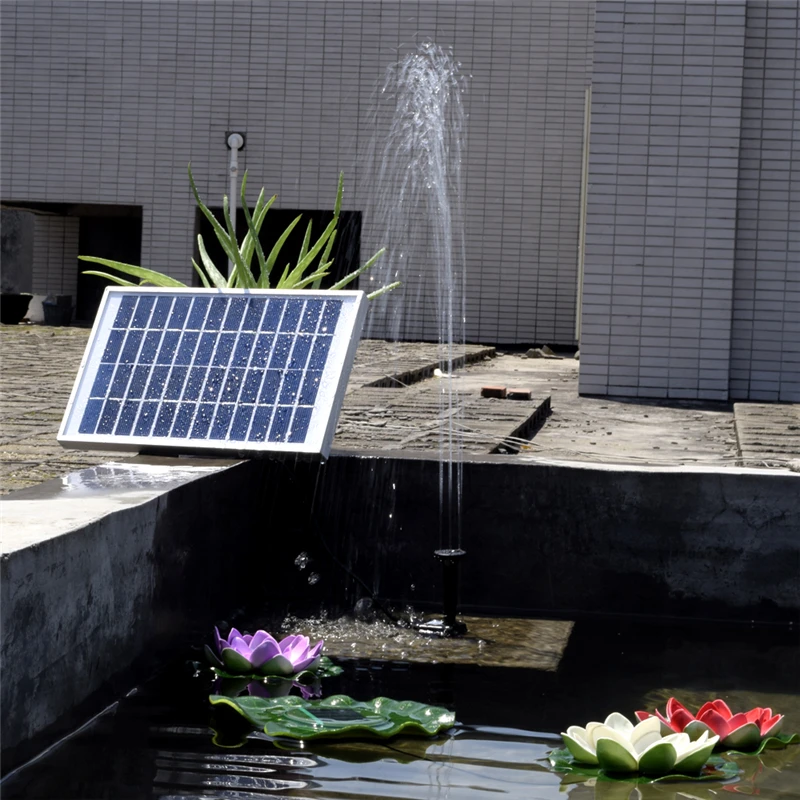5W Solar powered Fountain Pump Solar garden Pump for Fountain Pool Garden Watering