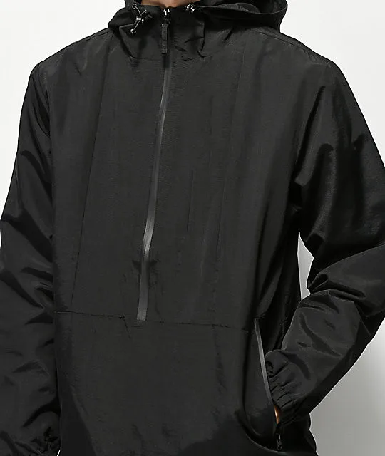 Factory OEM Mens Custom Printed Windnreaker Half Zip Waterproof Anorak Windbreaker