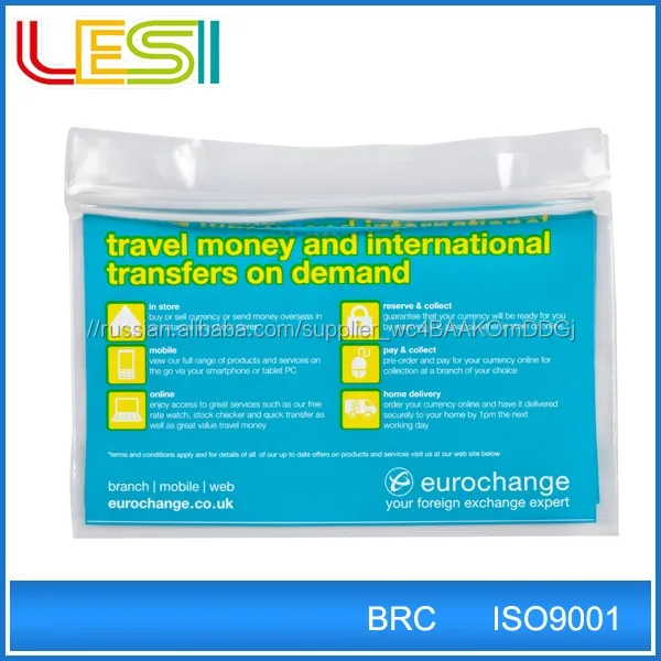 Resealable plastic ziplock bag with medical header custom unique design