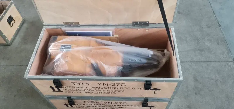 Chinese small granite use hand held gasoline power rock drill for sale YN27C