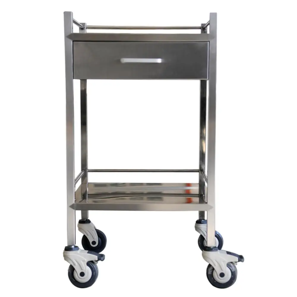 Hospital surgical Stainless Steel instrument trolley