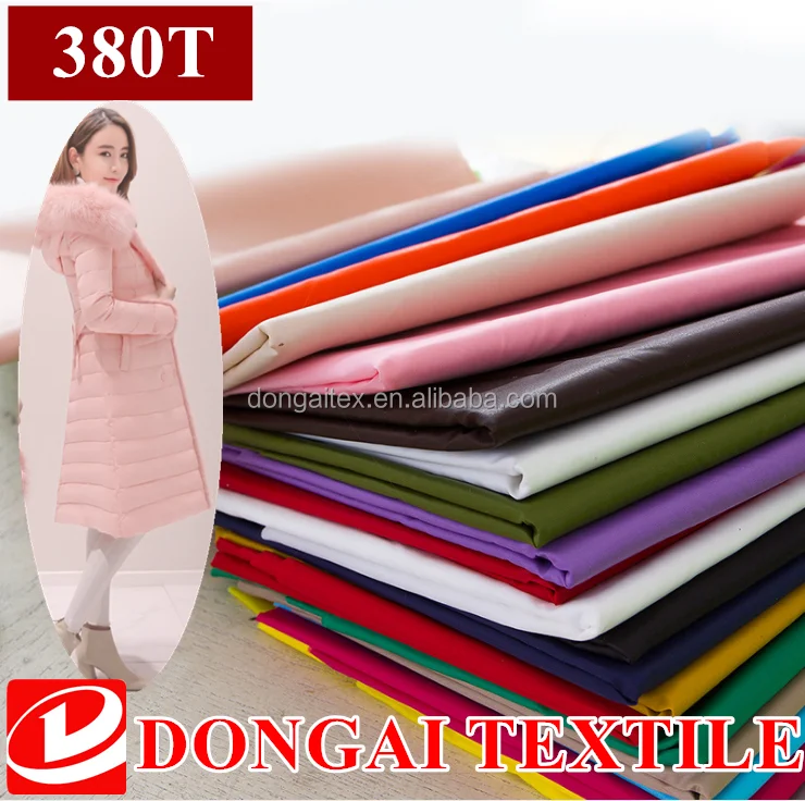 380T nylon quilting fabric for winter coat