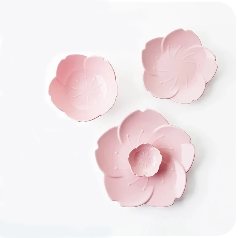  Оптовая продажа керамическая ваза для соуса 4 вида цветов гарниров японских суши соевый приправа закусок тарелки