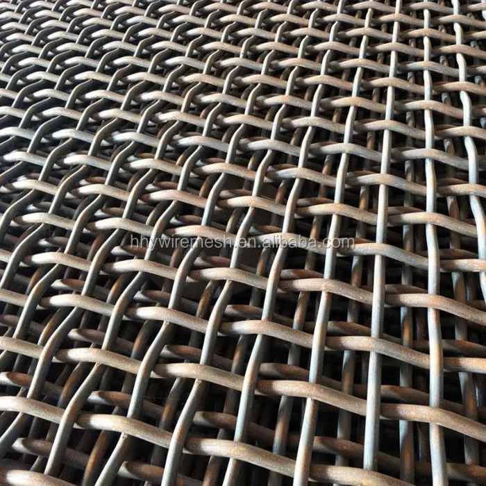 
45# high carbon steel woven screen vibration screen mesh stone crusher screen 