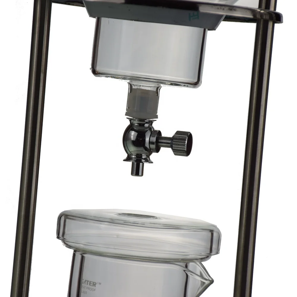 
Z Kitchen Accessories Stainless Steel Pillar Glass 600/ 1000 ML Cold Brew Coffee Maker 