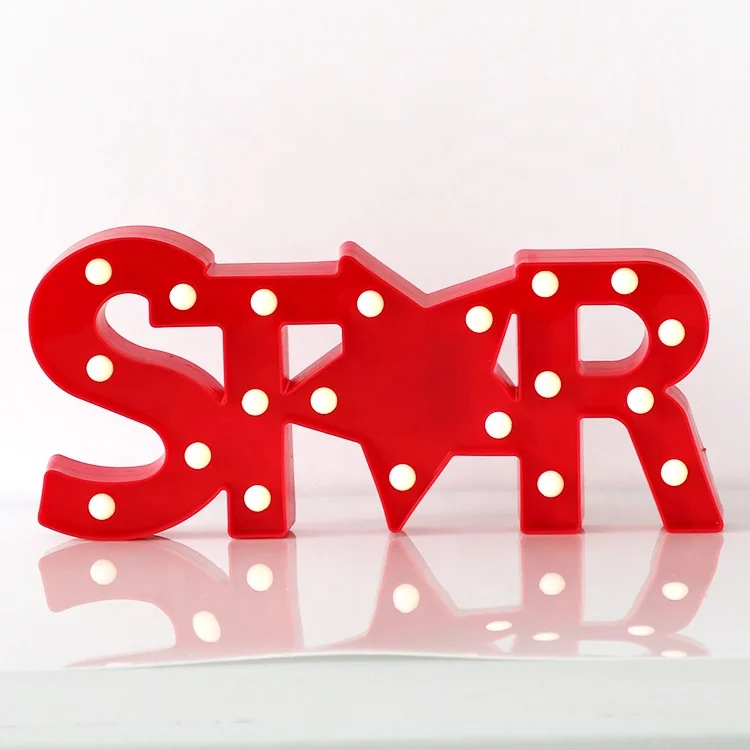 love marquee letter night light