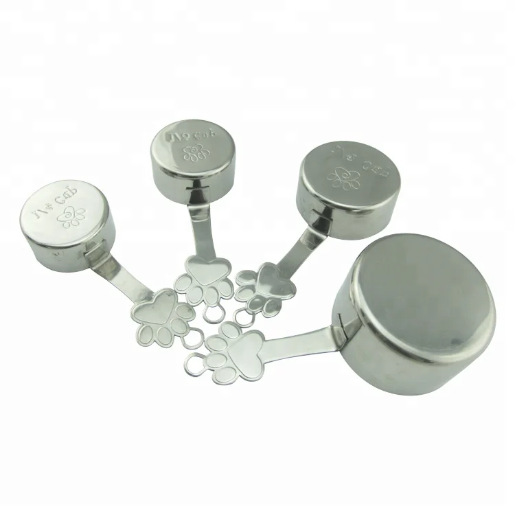 High Quality Measuring Tools 4pcs Stainless Steel Measuring Cups
