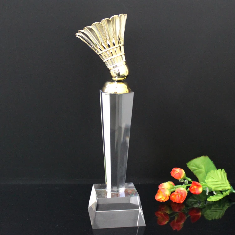 beautiful cheap medal badminton award trophy