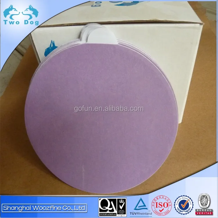 High efficiency aluminum oxide round sand paper disc