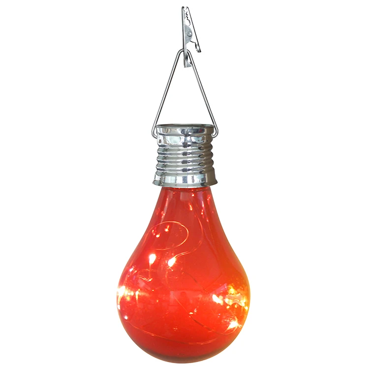 Solar Light Bulbs Outdoor Waterproof Garden Camping Hanging LED Light Lamp Bulb Globe for Home Yard