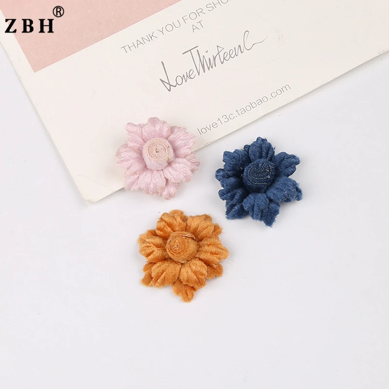 DIY Fabric Flower Shape Handmade Wool Decorative Flower