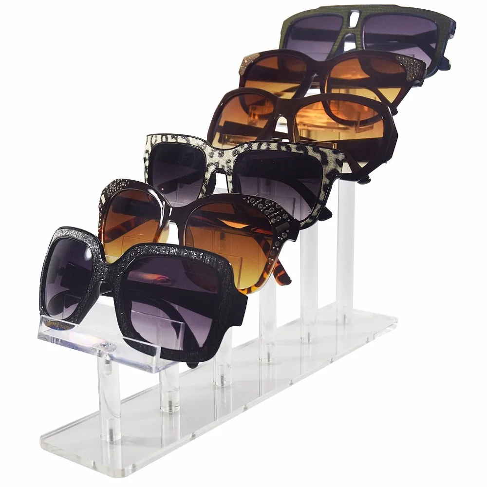 Fancy Acrylic Eyeglasses Display Stand Holder Sunglasses Frame Risers for Eyewear