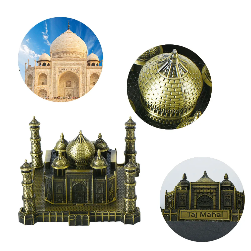 WR Art Crafts Novelty Thailand Souvenir Gifts Bronze Taj Mahal Building Models Home Office Ornament