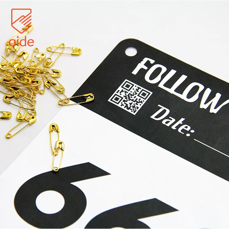 Durable Runner Race Number Bibs Waterproof Tyvek Paper running bibs for Marathon and Events with Free Pins