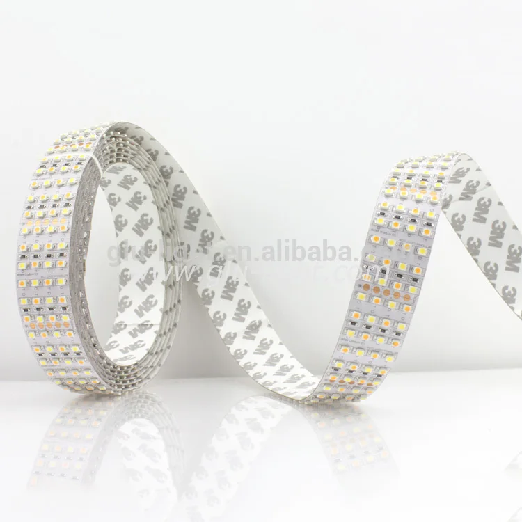 2400-6500K 4 rows W+WW bi color 3528 CCT led strip 480led/m 24V high power 3528 CCT led strip