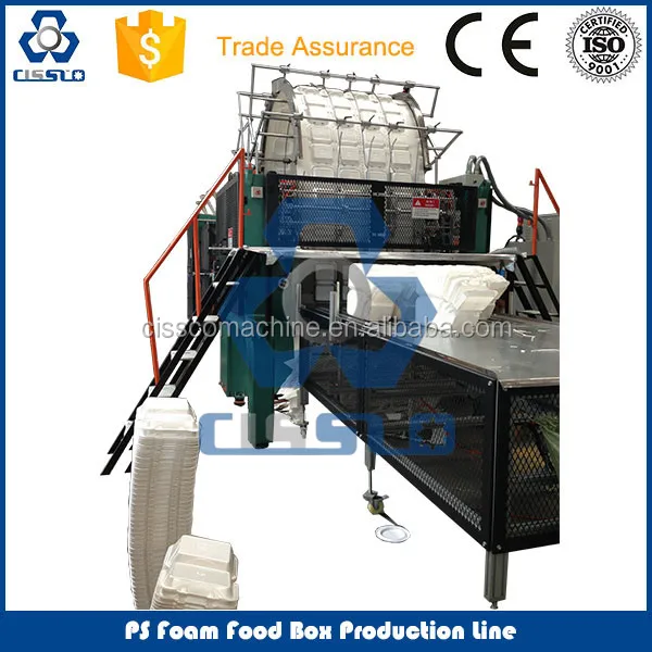 Disposable plate making machine for fast food packaging