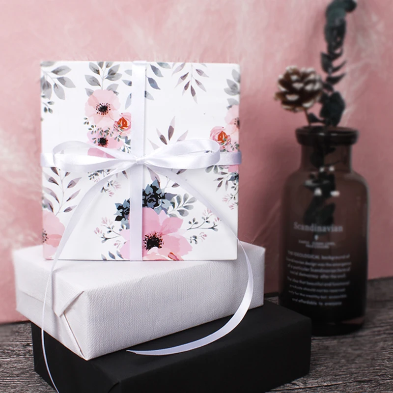 
Wholesale Beautiful Pink Rose Flowers Printed Wrapping Gift Paper Roll 