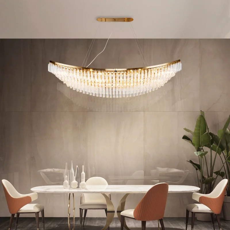 Post modern luxury large crystal boat ship shaped ceiling chandelier lighting for hotel lobby made in china