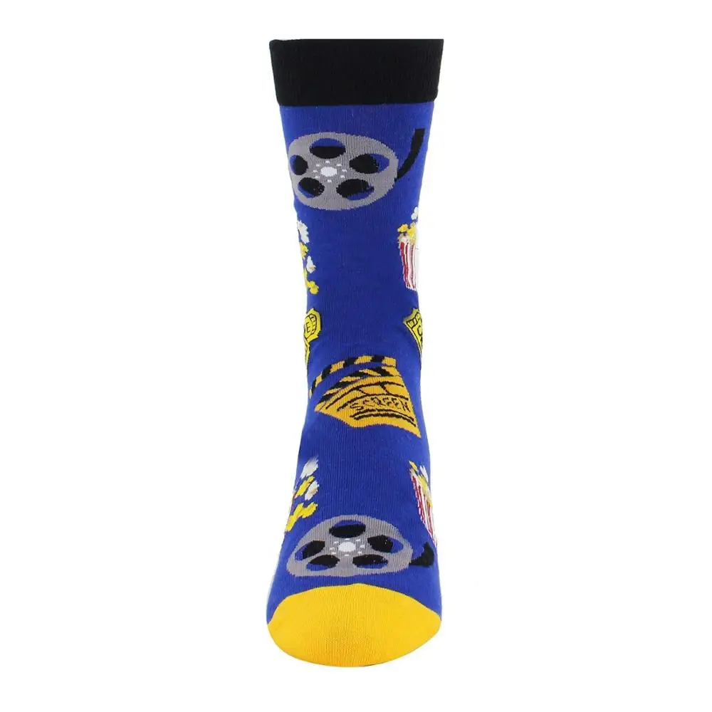 18528 men Oscar movie dress pattern socks cinema movie super star men socks