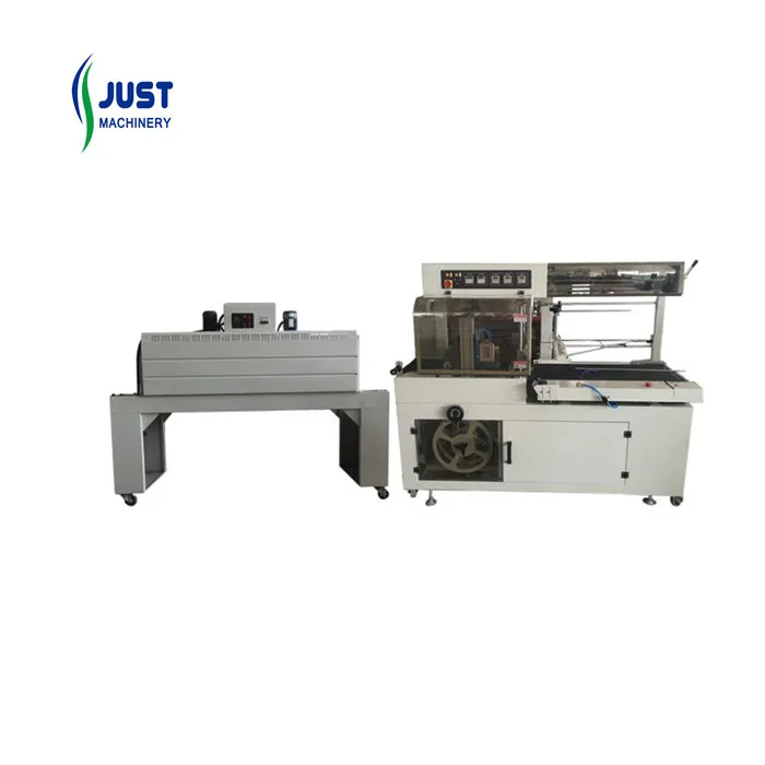 Full automatic POF film hot shrink packing machine packed food package line