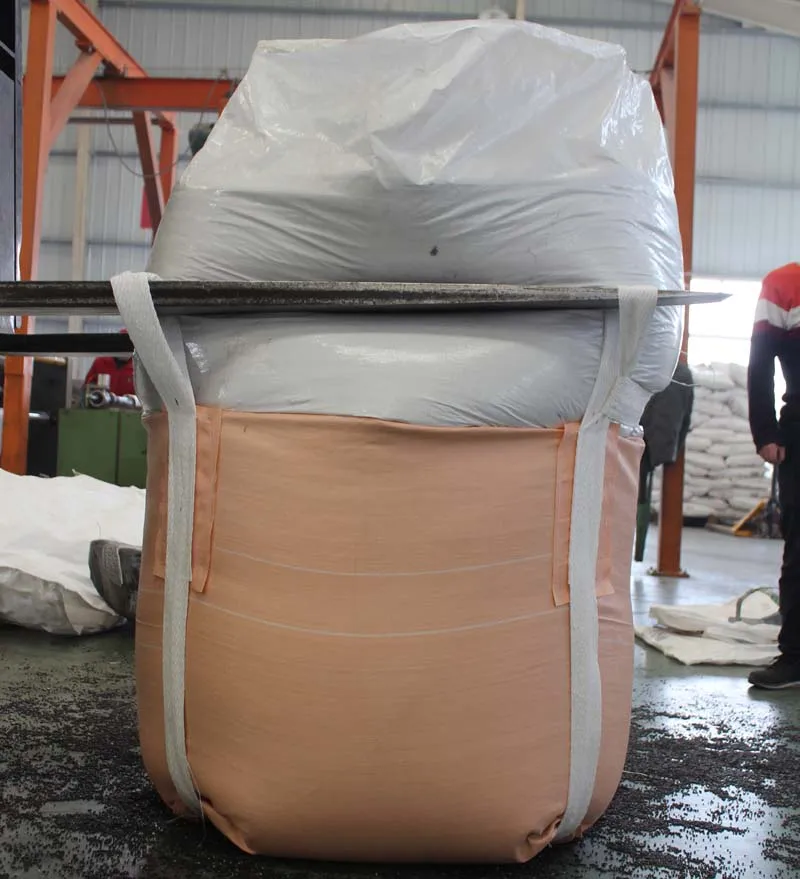 1000kg High quality UV treated China circular PP big Jumbo bag FIBC fully belt type packing for building material and