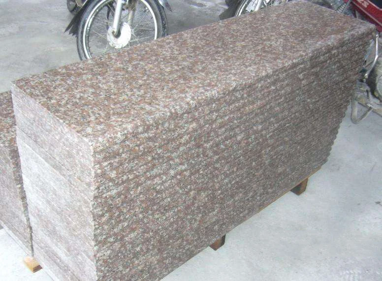 spain rosso rosa porrino granite tiles car parking stone