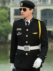 Design Black Color Security Guard Uniforms For Sale