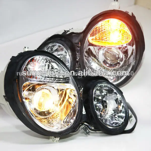 1999-2001 год w210 e200 e230 e240 головная лампа для mercedes- бенз серебра