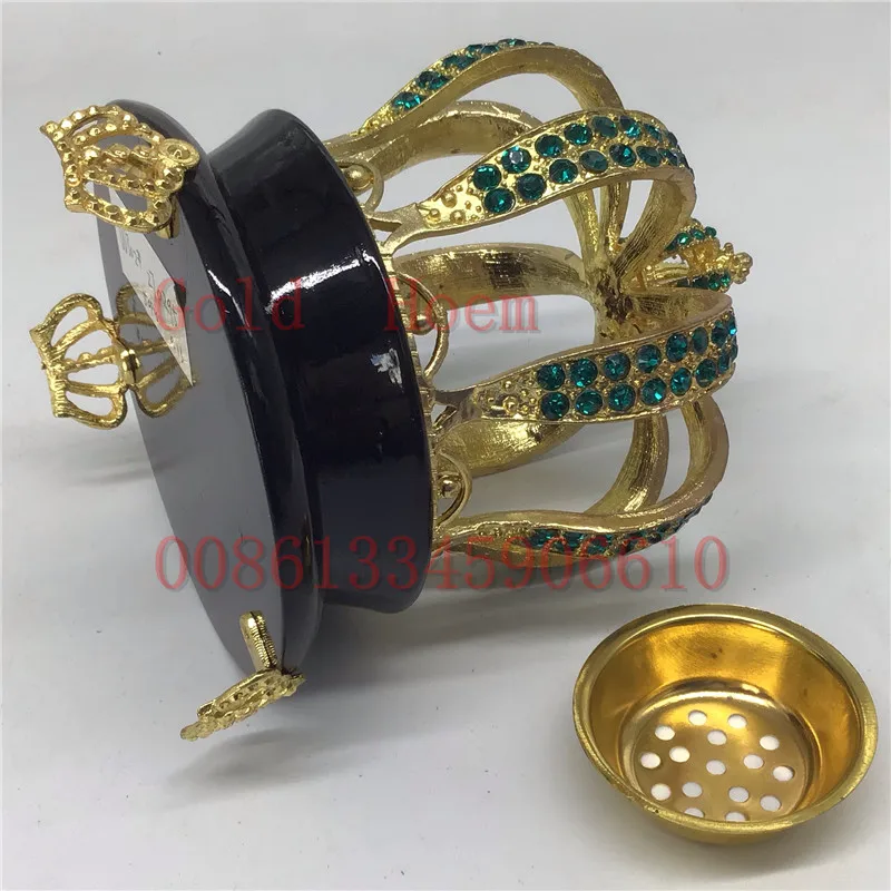 Катар/Кувейт/Саудовский арабский деревянный металлический алмаз Bakhoor красивая коробка для курильницы