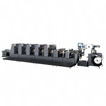ZX-320 Intermittent label Offset printing machine ensure the material nip steady and accuracy
