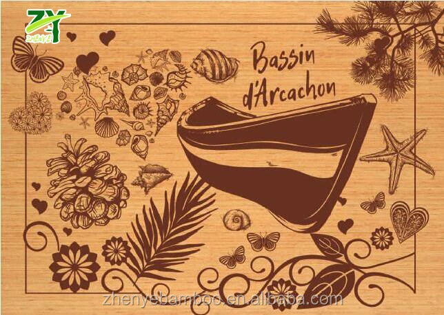 Eco-friendly Postcard, Biodegradable Postcard Bamboo Veneer Made