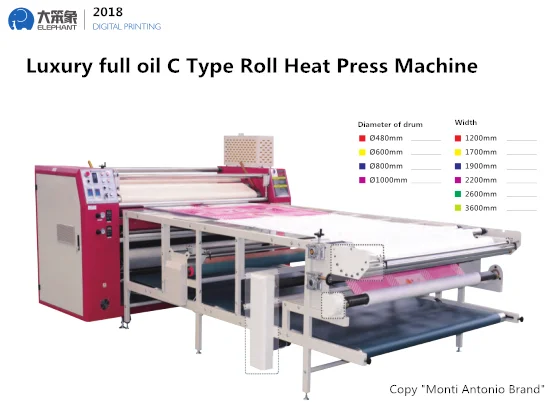 Auto-Matic Multifunctional Fabric Textile Calender Heating Roll Heat Press Roller Sublimation Heat Transfer Machine