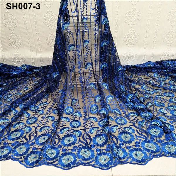 2019 high quality african style women dress wedding dress lace fabric Switzerland cotton swiss voile lace SH007