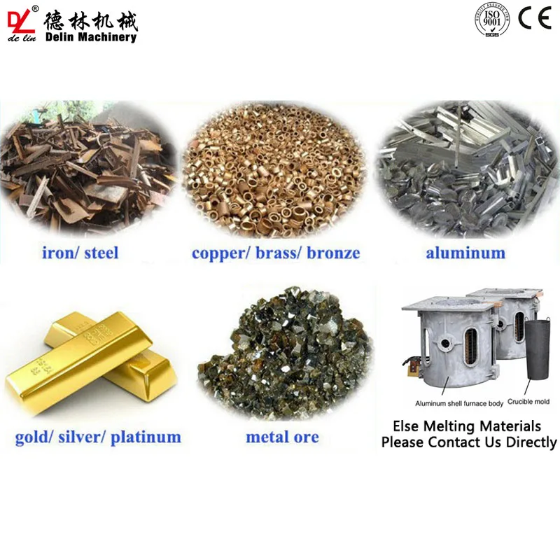 iron scrap melting furnace and continuous casting machine