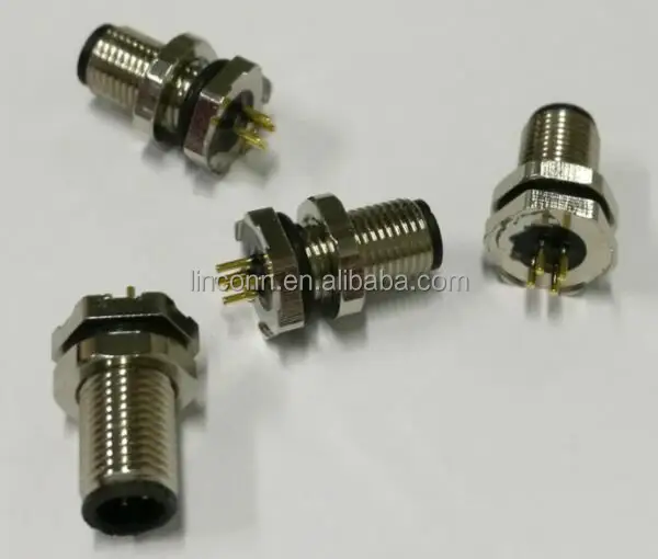M5 connector, waterproof circle connector,M5 cable connector