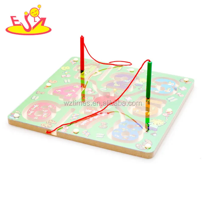 toy wholesale baby wooden magnetic number maze funny kids wooden magnetic number maze best child magnetic number maze W11H019
