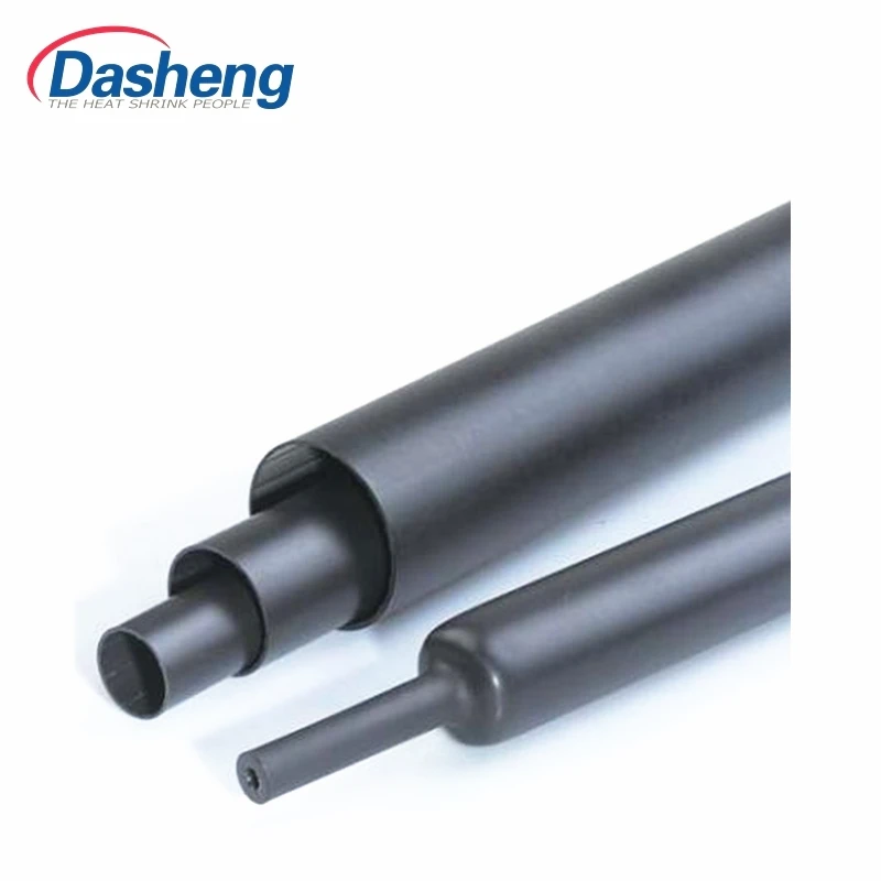 Dual wall  heat-shrinkable tube with adhesive high medium-wall tube Insulating Material Manufacturer Shrink Ratio