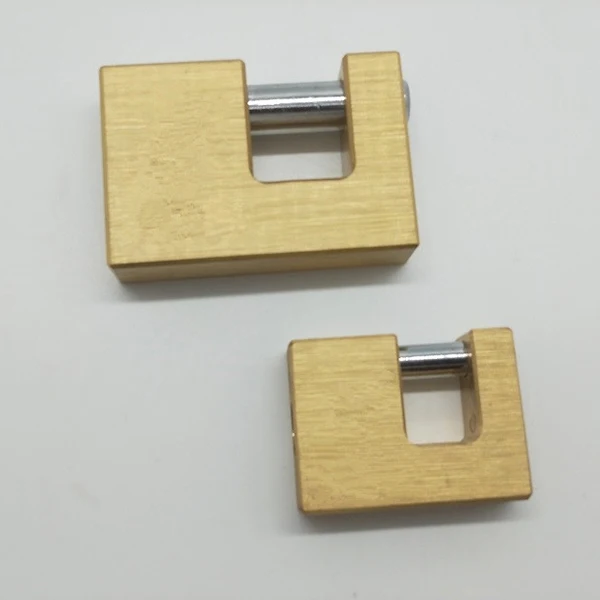 75mm High Quality Brass Padlock Outdoor Candado Security Rectangular Padlock