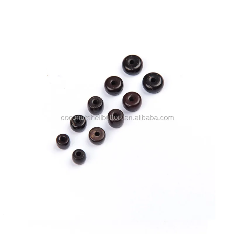china beads manufacturer hainan 100% real coconut wood jewellery loose spacer beads for sale