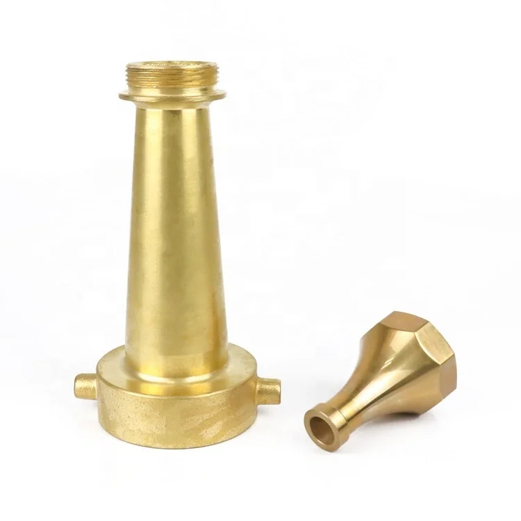 Best Selling 1.5 Inch NH Thread Spray Jet Nozzle Fire Hose Water Nozzle Brass Pin Lug Fire Hose Nozzle
