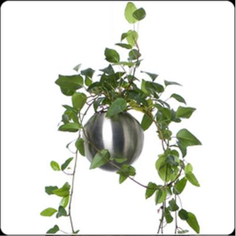 Novelty Potting Mirror Polished Wall Hanging Wholesale Stainless Steel Vases