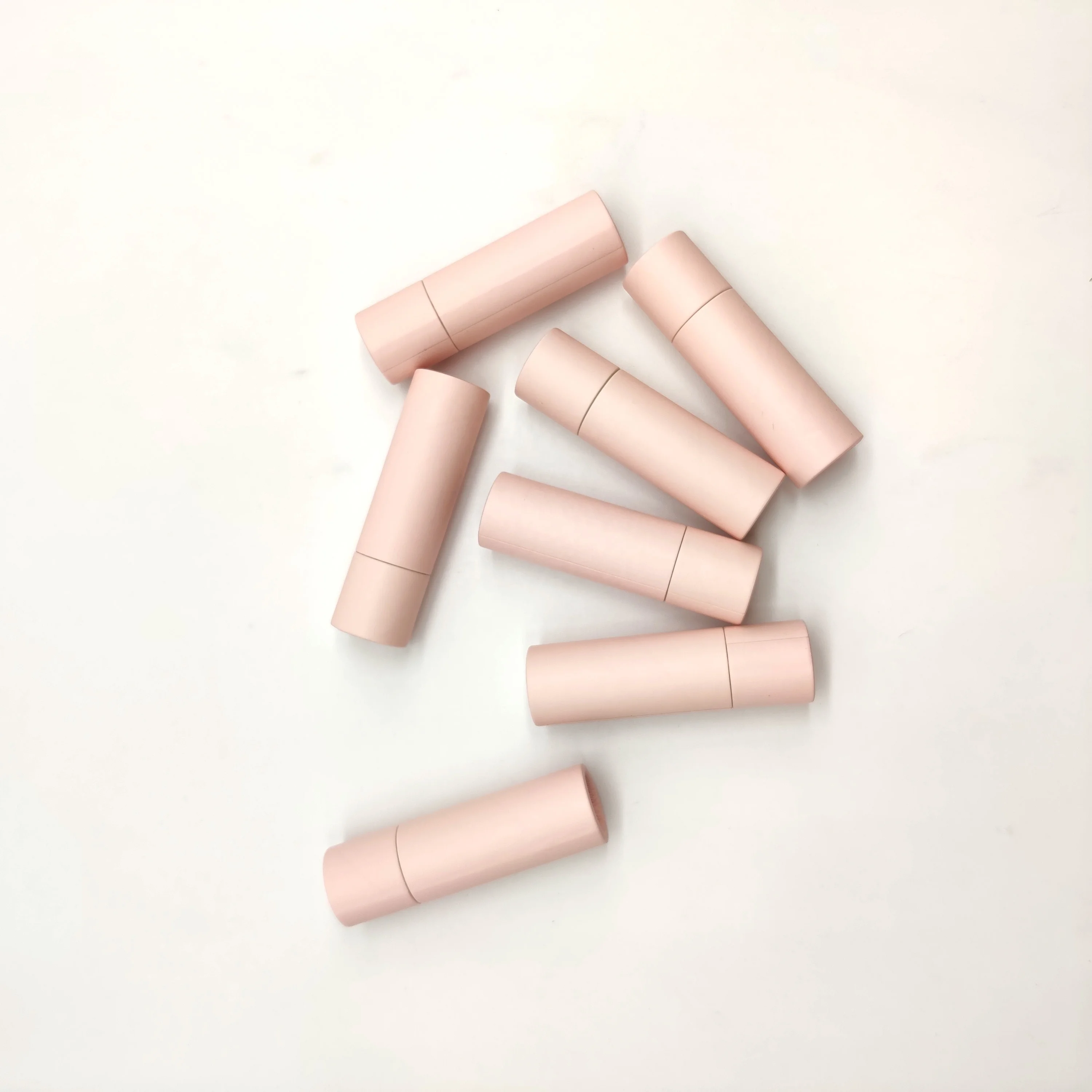 Toprint Printing Biodegradable Empty Lipbalm Cardboard Container Custom Push Up Art Paper Tube For Lip Balm Packaging