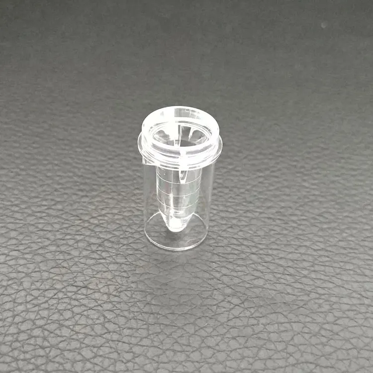 factory price lab ps clear material 0.5ml plastic cuvette sample cup for American Beckman coulter CX series  coagulometer