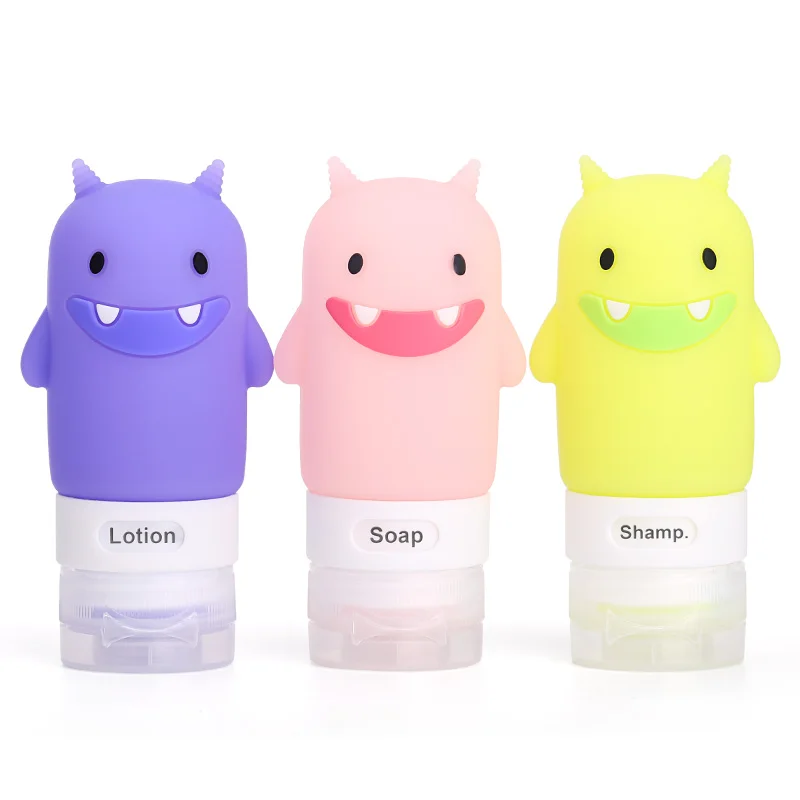 Wholesale Cute and Small Container Squeezable Silicone Travel Bottle