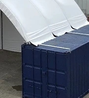 High quality 40ft x 20ft steel frame Container Shelter/ canopy/ tent