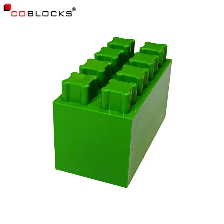 Factory Supply DIY Furniture Compatible Parts Big Size Plastic Wall Table Chair Bricks Block